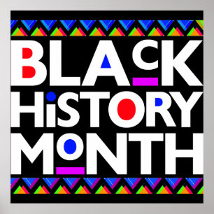 Zwarte Geschiedenis Maand Melanin Mannen Vrouwen K Poster