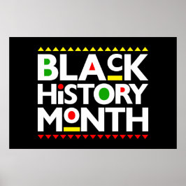 Zwarte Geschiedenis Maand Melanin Mannen Vrouwen K Poster