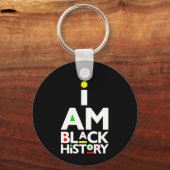 Zwarte Geschiedenis Maand Melanin Mannen Vrouwen K Sleutelhanger (Achterkant)