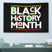 Zwarte Geschiedenis Maand Melanin Mannen Vrouwen K Spandoek (Beurs)