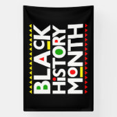 Zwarte Geschiedenis Maand Melanin Mannen Vrouwen K Spandoek (Verticaal)