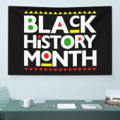 Zwarte Geschiedenis Maand Melanin Mannen Vrouwen K Spandoek (Beurs)