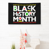 Zwarte Geschiedenis Maand Melanin Mannen Vrouwen K Spandoek (Insitu)