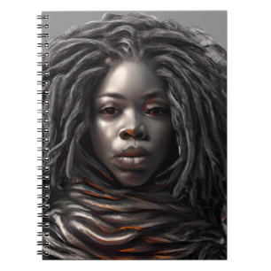 Zwarte geschiedenis Maand Melanin Women Black Girl Notitieboek