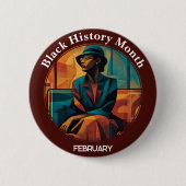 Zwarte Geschiedenis Maand Montgomery Bus Boycot Sp Ronde Button 5,7 Cm (Voorkant)