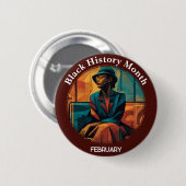 Zwarte Geschiedenis Maand Montgomery Bus Boycot Sp Ronde Button 5,7 Cm (Voorkant /achterkant)