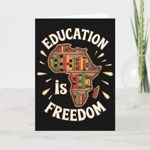 Zwarte Geschiedenis Maand Onderwijs Vrijheid Afro- Kaart