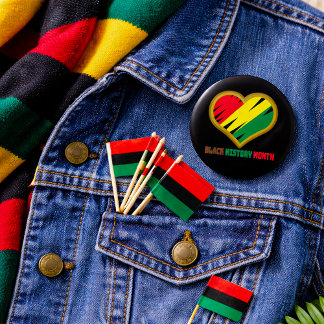 Zwarte Geschiedenis Maand Pan-Afrikaanse trots kno Ronde Button 5,7 Cm