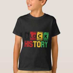 Zwarte Geschiedenis Maand Periodiek Element Tafel T-shirt