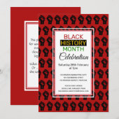 ZWARTE GESCHIEDENIS MAAND Power Fist Celebration Kaart (Voorkant / Achterkant)