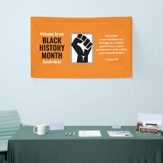 ZWARTE GESCHIEDENIS MAAND | Power Fist | Welkom Spandoek (Beurs)