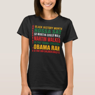 Zwarte geschiedenis maand rosa sat zodat Martin ko T-shirt