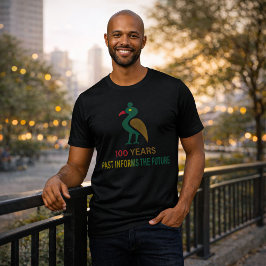 Zwarte Geschiedenis Maand Sankofa Vogel 100 Jaar Tri-Blend Shirt