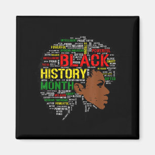 Zwarte geschiedenis maand Shirt Afrikaanse citaat  Magneet