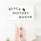 zwarte geschiedenis maand spandoek (Insitu)