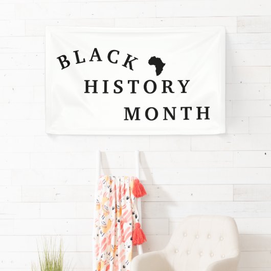 zwarte geschiedenis maand spandoek (Insitu)