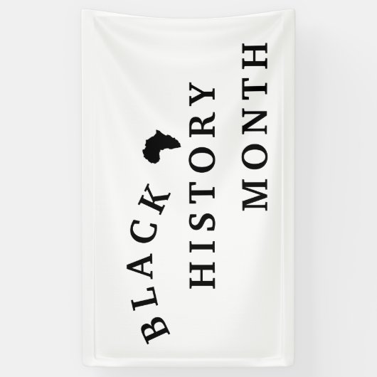 zwarte geschiedenis maand spandoek (Verticaal)