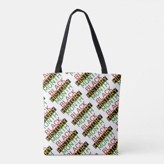 ZWARTE GESCHIEDENIS MAAND Stijlvolle BHM Print Tote Bag (Achterkant)