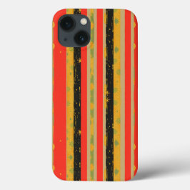 Zwarte Geschiedenis Maand Stripes Patroon Case-Mate iPhone Case