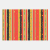 Zwarte Geschiedenis Maand Stripes Patroon Inpakpapier Vel (Voorkant)