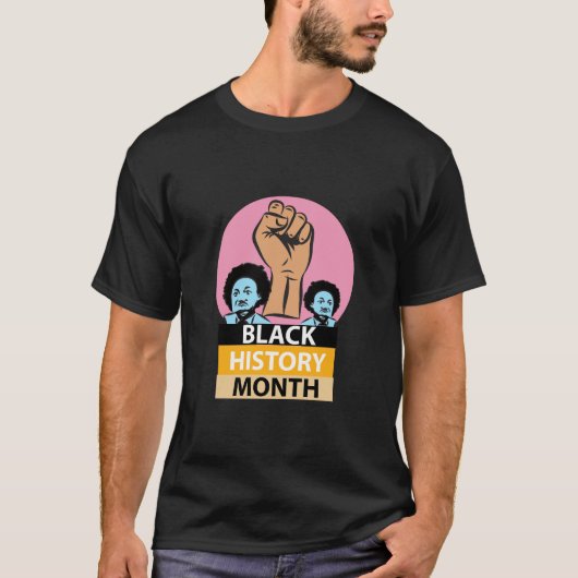 Zwarte Geschiedenis Maand T-shirt (Voorkant)