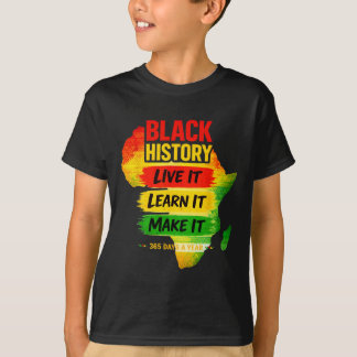 Zwarte Geschiedenis Maand T-shirt Mannen Vrouwen A