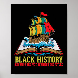 Zwarte Geschiedenis Maand Trots Afro-Amerikaanse C Poster