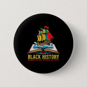 Zwarte Geschiedenis Maand Trots Afro-Amerikaanse C Ronde Button 5,7 Cm