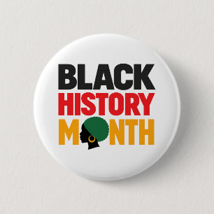 Zwarte Geschiedenis Maand Trots Cultureel Erfgoed Ronde Button 5,7 Cm