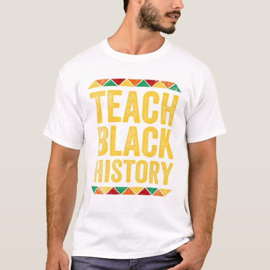 Zwarte Geschiedenis Maand Trots T-shirt (Voorkant)