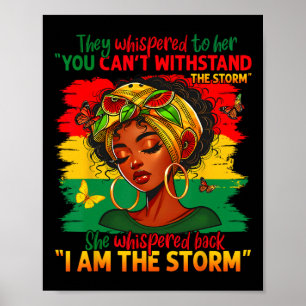 Zwarte Geschiedenis Maand Trots Zwart Afro-Amerika Poster