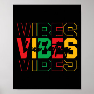 Zwarte Geschiedenis Maand Vibes Kleurrijk Afrikaan Poster