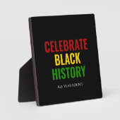 ZWARTE GESCHIEDENIS MAAND vieren het hele jaar doo Fotoplaat (Voorkant)