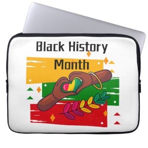 Zwarte Geschiedenis Maand Vieren Rise Together Laptop Sleeve