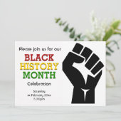 ZWARTE GESCHIEDENIS MAAND Viering Aangepaste foto Kaart (Staand voorkant)