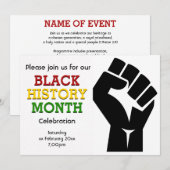 ZWARTE GESCHIEDENIS MAAND Viering Aangepaste foto Kaart (Voorkant / Achterkant)