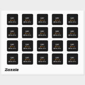 Zwarte Geschiedenis Maand Vierkante Sticker (Vel)