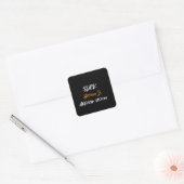 Zwarte Geschiedenis Maand Vierkante Sticker (Envelop)