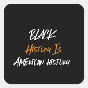 Zwarte Geschiedenis Maand Vierkante Sticker
