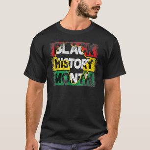 Zwarte Geschiedenis Maand Vintage Afrika Kaart 1 T-shirt