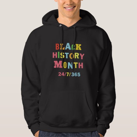 Zwarte geschiedenis maand voor Afrikaanse Mannen V Hoodie (Voorkant)