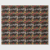 Zwarte Geschiedenis Maand Wrapping Paper Vibrant F Cadeaupapier (Vlak)