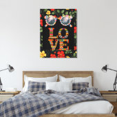 Zwarte Geschiedenis Maand Wrapping Paper Vibrant F Canvas Afdruk (Insitu (Slaapkamer))