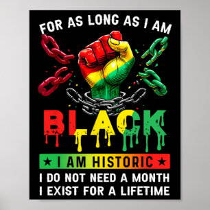 Zwarte Geschiedenis Maand Zolang Ik Zwart Ben Ben Poster