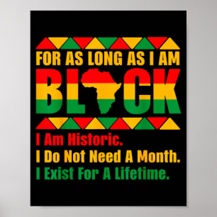 Zwarte geschiedenis maand zolang ik zwarte trots b poster