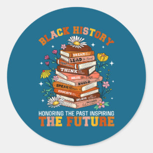 Zwarte geschiedenis maand zwarte Afrikaans-Amerika Ronde Sticker