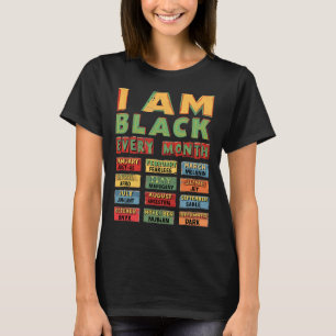 Zwarte Geschiedenis Maand Zwarte Cultuur Ik Ben Zw T-shirt