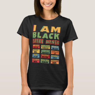 Zwarte Geschiedenis Maand Zwarte Cultuur Ik Ben Zw T-shirt