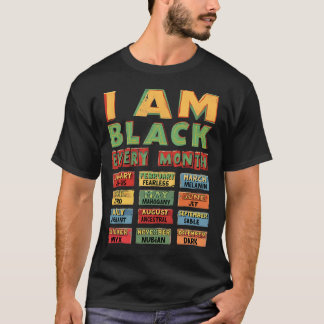 Zwarte Geschiedenis Maand Zwarte Cultuur Ik Ben Zw T-shirt