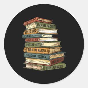 Zwarte Geschiedenis Maand Zwarte Geschiedenis Zwar Ronde Sticker